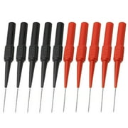 10Pcs Multimeter Probes Insulated Test Probes Stainless Steel Needle Back Probe Pins Professional Diagnostic Tool Accessories for Multimeter Test Wiring Car Tester